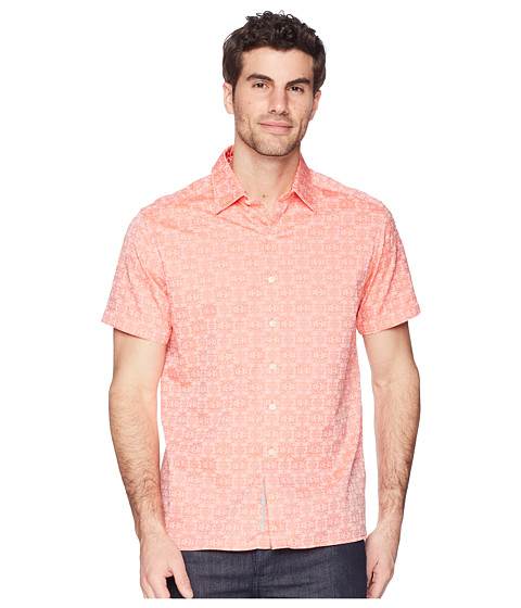 Imbracaminte Barbati Robert Graham Cullen Squared Short Sleeve Woven Shirt Coral