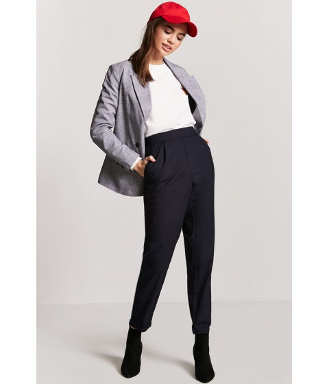 Image of Imbracaminte Femei Forever21 Cuffed Ankle Pants NAVY