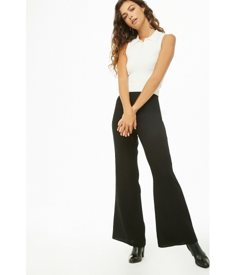 Image of Imbracaminte Femei Forever21 Flare Ankle Pants BLACK