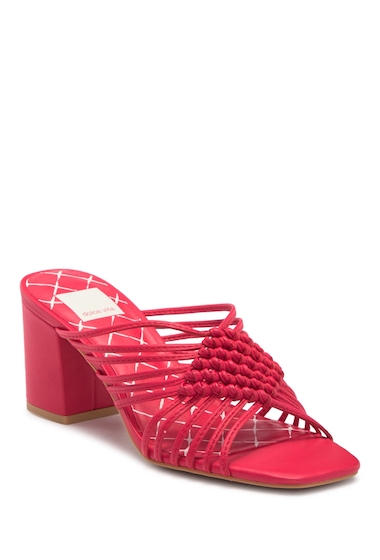 Image of Incaltaminte Femei Dolce Vita Delana Knotted Sandal RED LEATHER