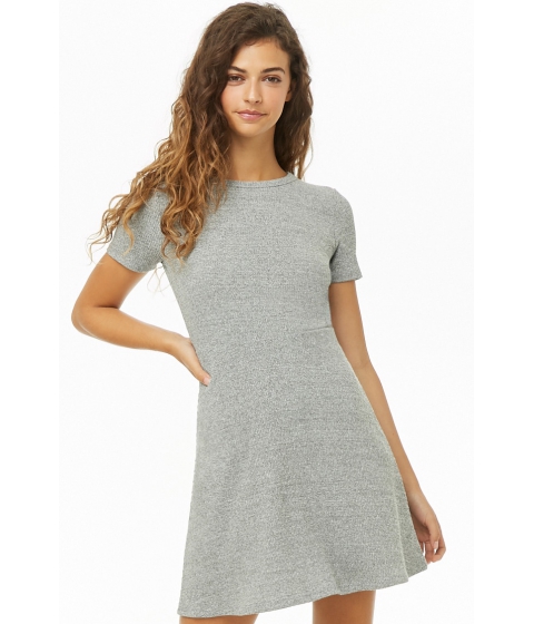 Imbracaminte Femei Forever21 Heathered Fit Flare Dress HEATHER GREY