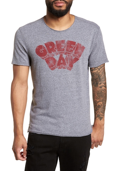 Image of Imbracaminte Barbati John Varvatos Star USA Green Day Regular Fit T-Shirt HEMATITE