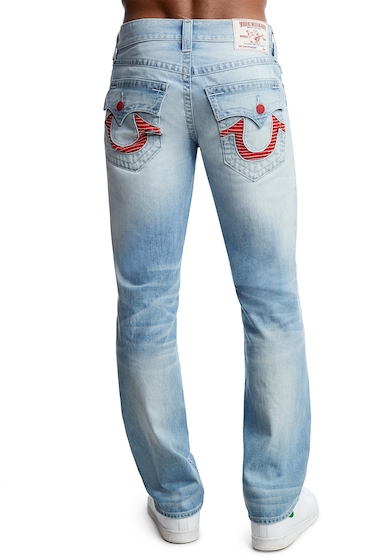 Image of Imbracaminte Barbati True Religion Straight Leg Flap Pocket Jeans EXYL GRATEFUL DENIM