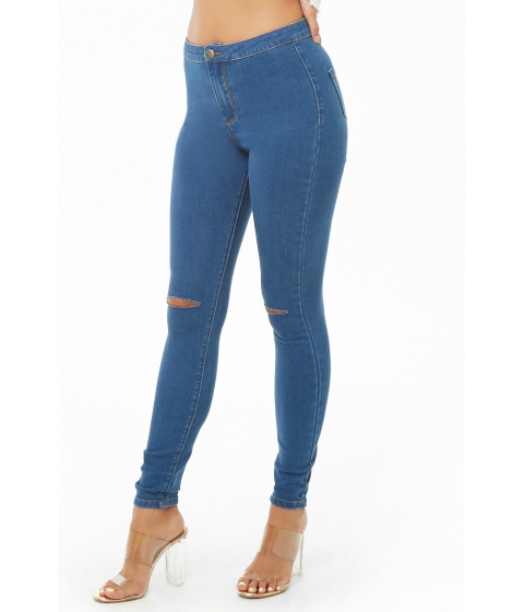 Imbracaminte Femei Forever21 High-Rise Skinny Jeans BLUE