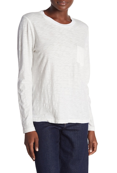 Imbracaminte Femei Madewell Long Sleeve Crew Neck T-Shirt OPTIC WHITE
