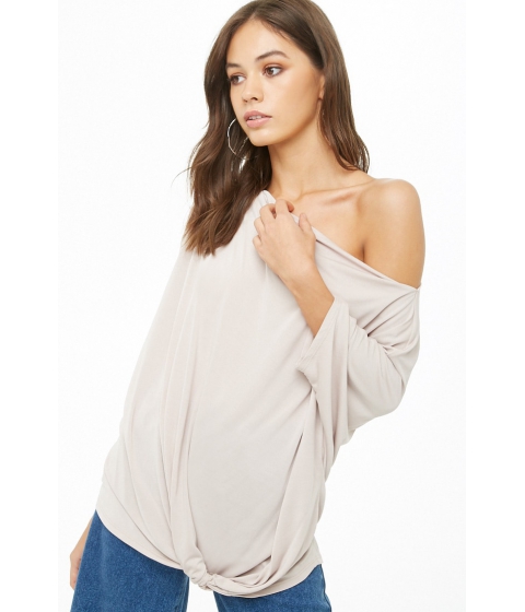 Imbracaminte Femei Forever21 Off-the-Shoulder Batwing Top TAUPE