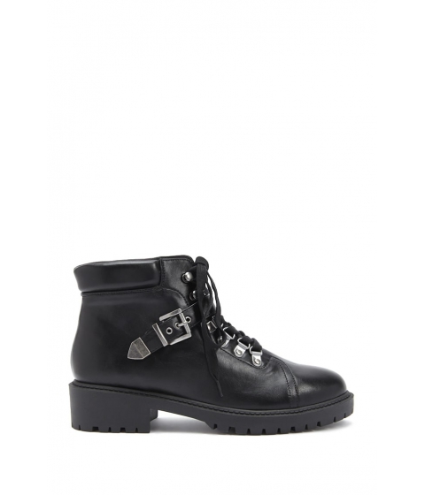 Incaltaminte Femei Forever21 Faux Leather Combat Boots BLACK