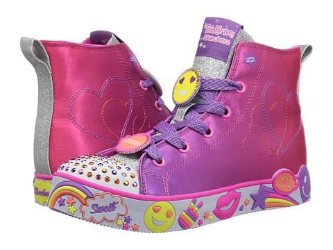 Incaltaminte Fete SKECHERS Twinkle Toes Happy Lights (Little KidBig Kid) Hot PinkPurple