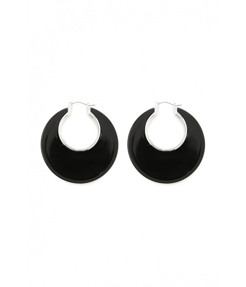 Bijuterii Femei Forever21 Solid Hoop Earrings SILVERBLACK
