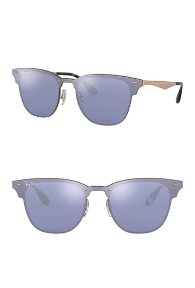Ochelari femei ray-ban 41mm square shield sunglasses copper