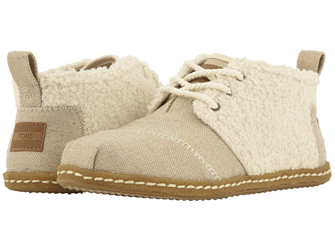 Incaltaminte femei toms bota natural canvasfaux shearling