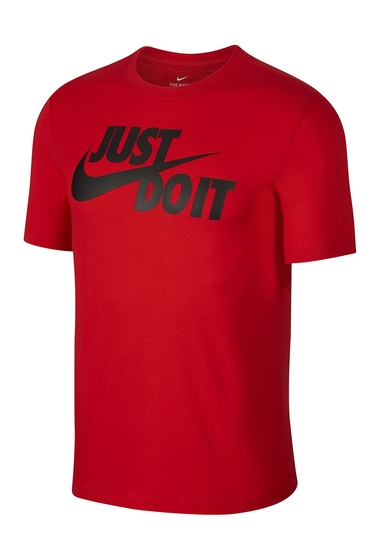 Imbracaminte Barbati Nike Just Do It Swoosh T-Shirt 657 UNVREDBLACK