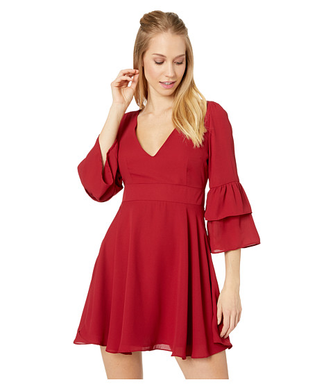 Imbracaminte Femei BB Dakota Always Classy Ruffle Sleeve Dress Rouge