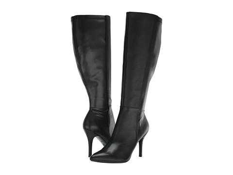 Incaltaminte Femei Nine West Fallon Tall Dress EXTRA WIDE Boot Black Leather