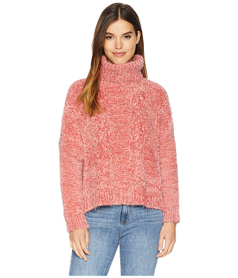 Imbracaminte Femei Jack by BB Dakota Eyelash Kisses Chenille Cable Knit Sweater Blush Pink