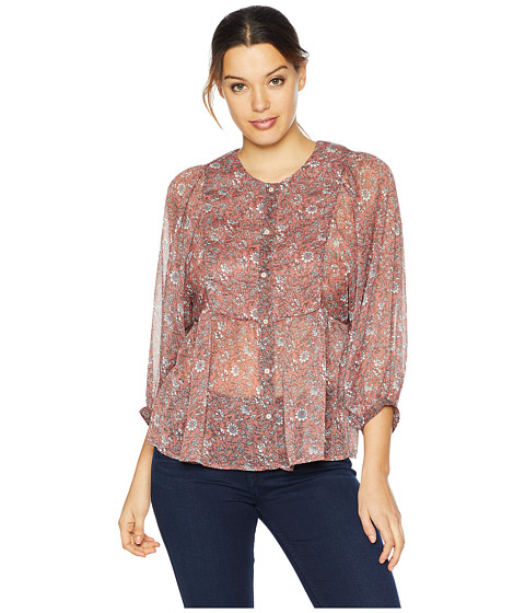 Imbracaminte Femei Lucky Brand Floral Printed Peasant Top Pink Multi