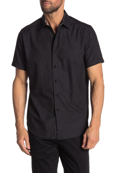 Imbracaminte Barbati Robert Graham Equinox Tonal Design Classic Fit Shirt BLACK