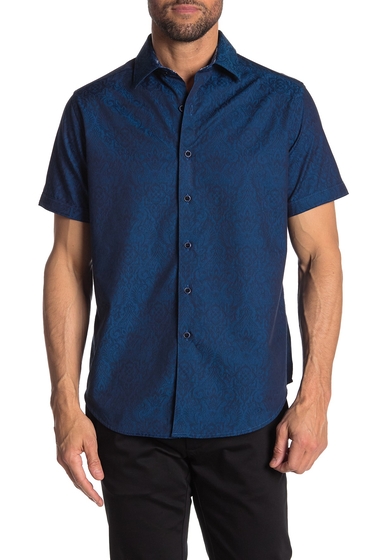Imbracaminte Barbati Robert Graham Equinox Tonal Design Classic Fit Shirt NAVY