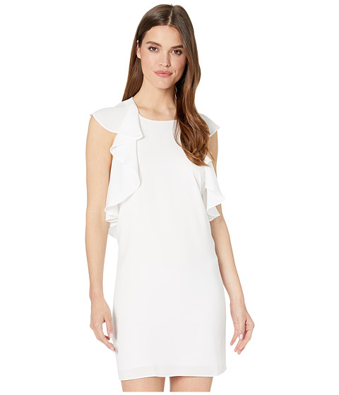 Imbracaminte Femei BCBGMAXAZRIA Day Short Woven Dress Optic White Combo