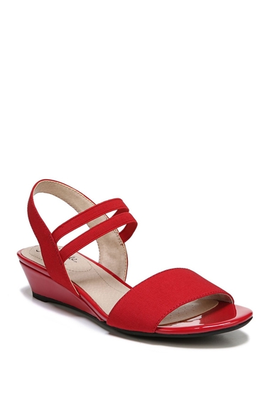 Incaltaminte Femei LifeStride Yolo Strappy Wedge Sandal - Wide Width Available RED