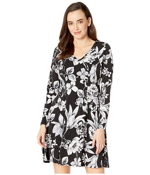 Imbracaminte Femei Karen Kane Long Sleeve Fit amp Flare Dress Print