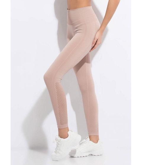 Imbracaminte femei cheapchic holed up at the gym mesh panel leggings almond