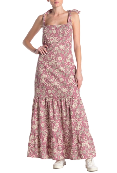 Imbracaminte femei free people in the fields floral maxi dress ivory combo