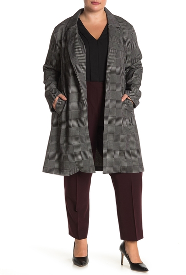 Imbracaminte femei melloday print jacket plus size blkivory