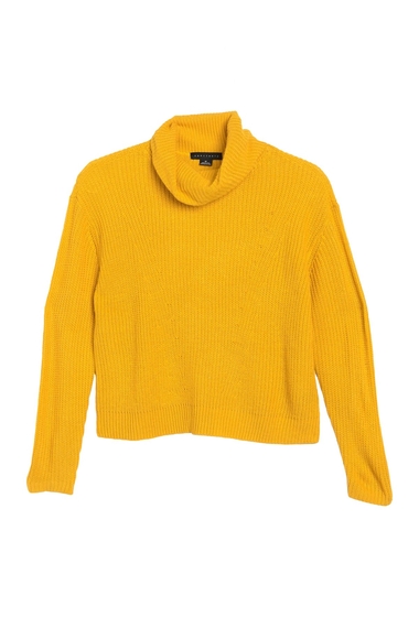 Imbracaminte femei sanctuary shaker ribbed knit turtleneck sweater petite mustard