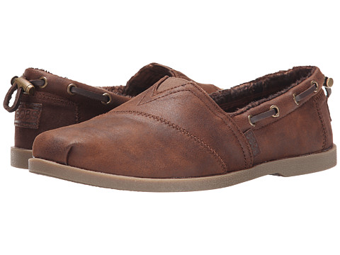 Incaltaminte femei skechers chill luxe - buttoned up brown