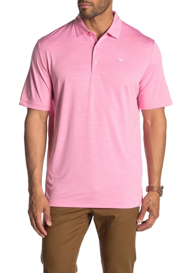 Imbracaminte barbati callaway golf apparel broken stripe print polo prism pink