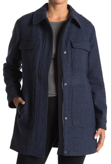 Imbracaminte femei pendleton kit wool blend shirt jacket indigo mel
