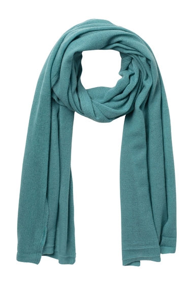 Accesorii femei portolano lightweight cashmere scarf silve blue