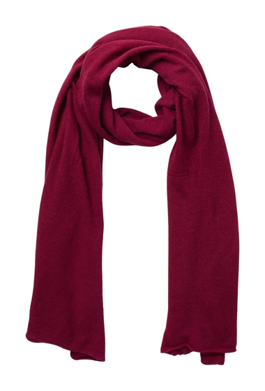 Accesorii femei portolano lightweight cashmere scarf pomegranat