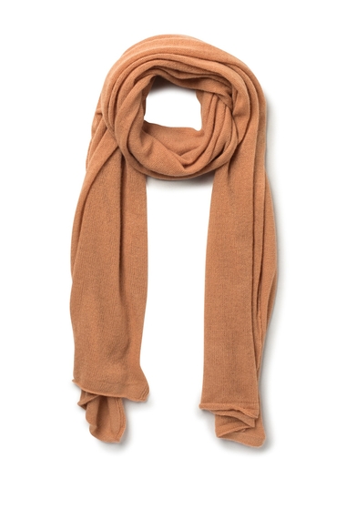 Accesorii femei portolano lightweight cashmere scarf camel