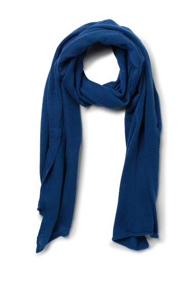 Accesorii femei portolano lightweight cashmere scarf deep blue