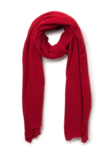 Accesorii femei portolano lightweight cashmere scarf bold red