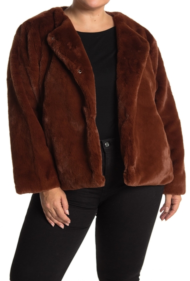 Imbracaminte femei sanctuary starry night faux fur jacket plus size stone