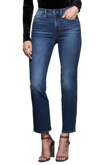 Imbracaminte femei good american good straight jeans blue358