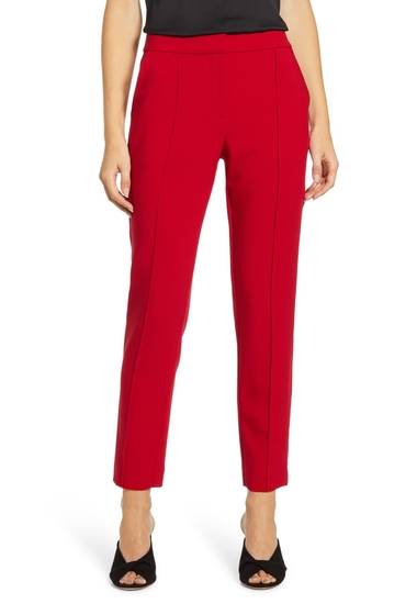 Imbracaminte femei vince camuto stretch crepe skinny pants tulip red