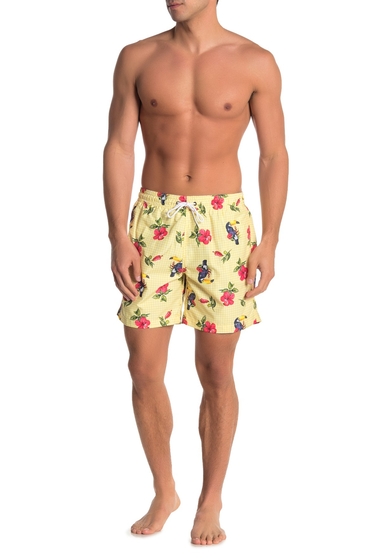 Imbracaminte barbati trunks surf and swim co sano tropical print board shorts sunny