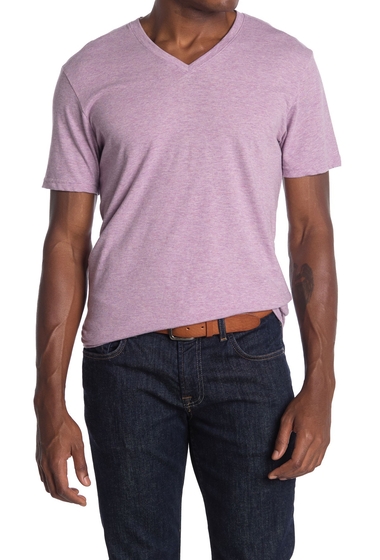 Imbracaminte barbati public opinion solid crew neck t-shirt lilac heather