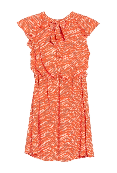 Imbracaminte femei collective concepts keyhole fit flare dress orange