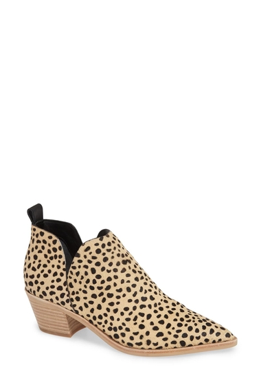 Incaltaminte femei dolce vita sonni pointy toe bootie leopard calf hair