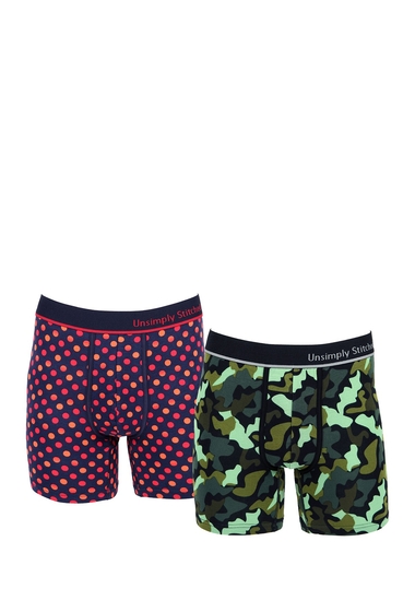 Imbracaminte barbati unsimply stitched mixed print boxer brief - pack of 2 multi color