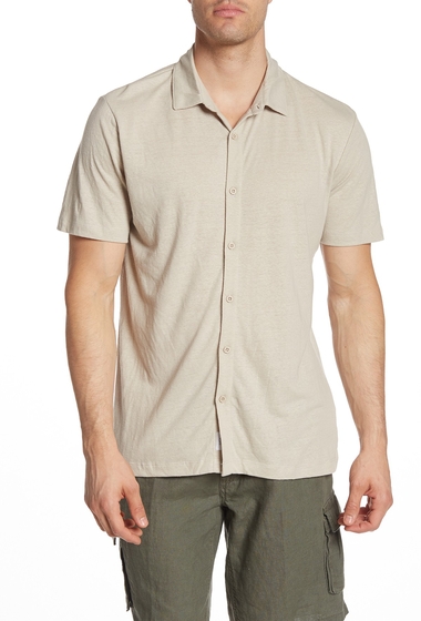 Imbracaminte barbati onia dylan solid short sleeve shirt peyote