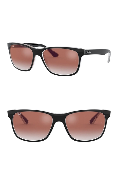 Ochelari barbati ray-ban 57mm square sunglasses top black