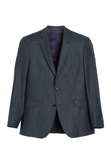 Imbracaminte barbati ted baker london teal heathered two button notch lapel suit teal