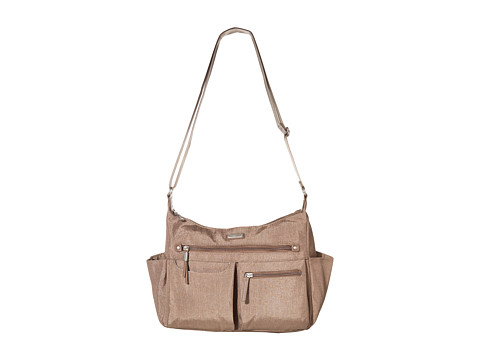 Genti femei baggallini new classic quotheritagequot anywhere large hobo with rfid phone wristlet portobello shimmer