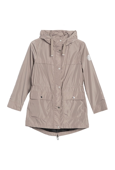 Imbracaminte femei dkny hooded anorak rain jacket sandstone